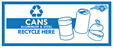 Plastic bottles and aluminum cans are banned from landfill disposal.